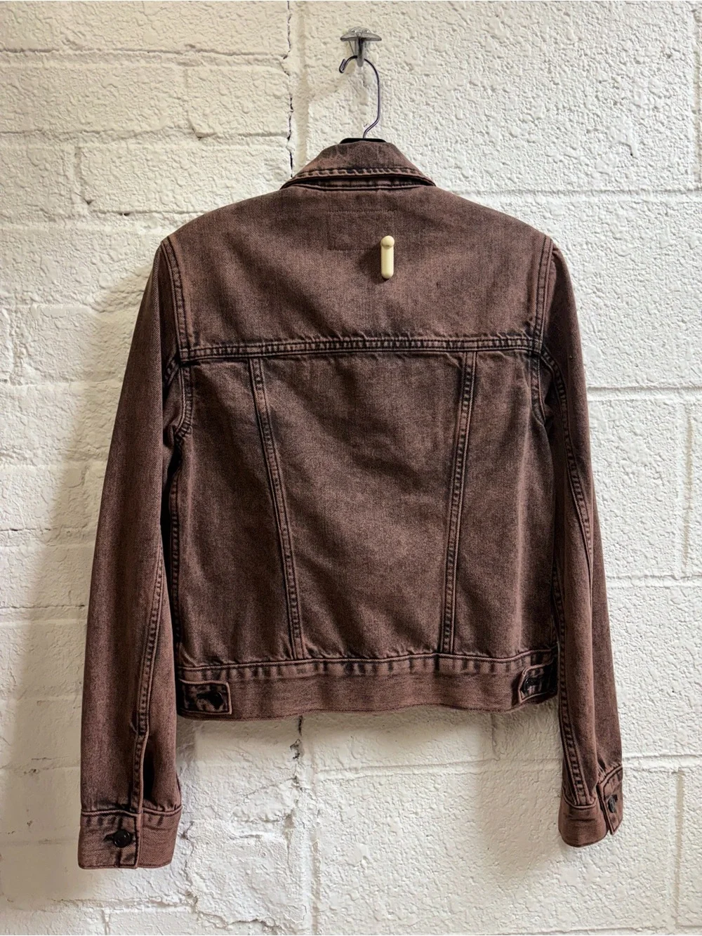 All Saints Hay Denim Jacket in Acid Brown